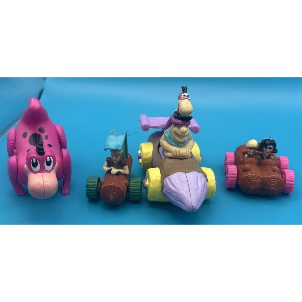 The Flintstones‎ Toy Figures Kids OS Multicolor Good Vintage Hanna-Barbera Lot
